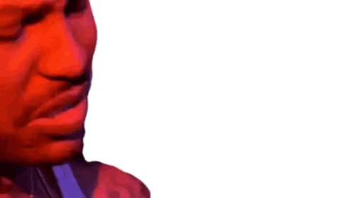 Close-Up Man Face With Red Light Behind Sticker