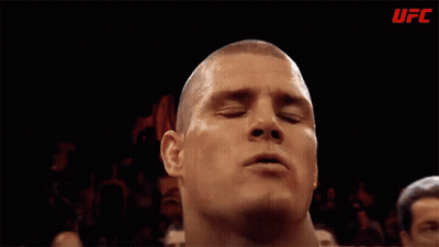 Close Up Man Face With UFC GIF