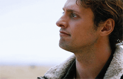Close Up Man Face With White Collar GIF