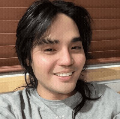 Close Up Man Face With Word Zry GIF