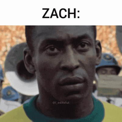 Close Up Man Face With Zach GIF