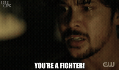 Close Up Man Face You're A Fighter GIF