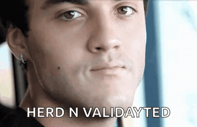 Close Up Man Herd N Validated GIF