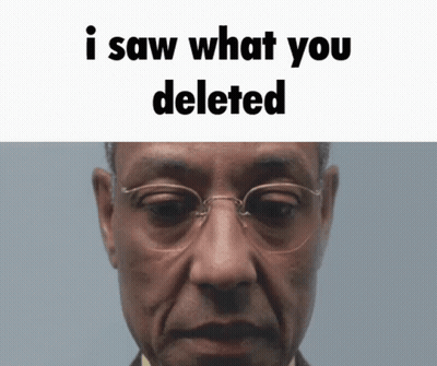 Close Up Man I Saw What You Deleted GIF