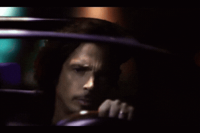 Close-Up Man In Car At Night GIF