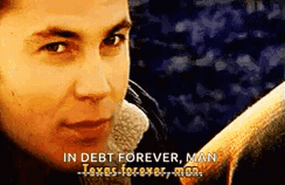 Close Up Man In Debt Forever GIF