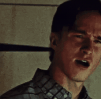 Close Up Man Making Funny Face GIF