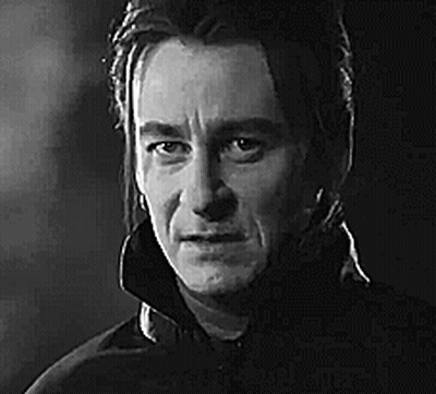 Close Up Man's Face Black And White Serious Look GIF