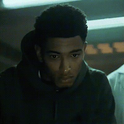 Close Up Man's Face In Dark Room GIF