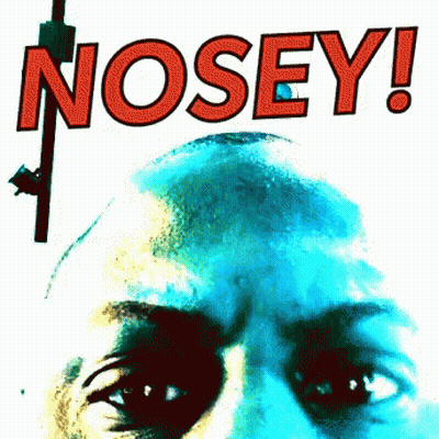 Close Up Man's Face Nosey GIF
