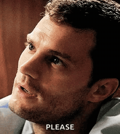 Close-Up Man's Face Saying Please GIF