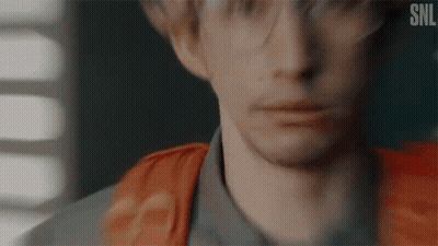 Close Up Man's Face SNL Logo GIF