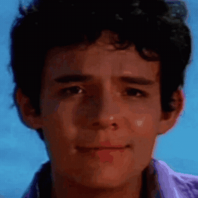 Close-Up Man's Face With Blue Sky GIF
