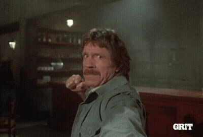 Close Up Man's Face With Grit GIF