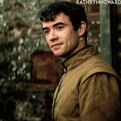 Close-Up Man's Face With Kathryn Howard GIF
