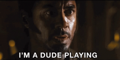 Close Up Man Saying A Dude Disguised As Another Dude GIF