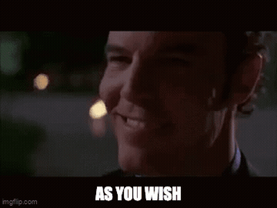 Close Up Man Saying As You Wish GIF