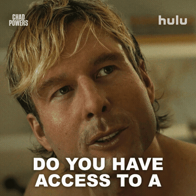 Close Up Man Saying Do You Have Access To A GIF