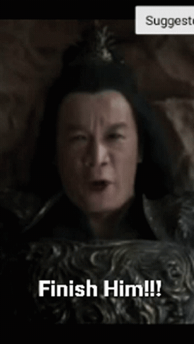 Close Up Man Saying Finish Him GIF