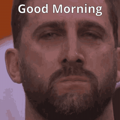 Close Up Man Saying Good Morning GIF