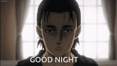 Close Up Man Saying Good Night GIF