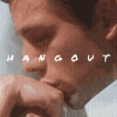 Close Up Man Saying Hangout GIF
