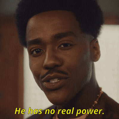 Close Up Man Saying He Has No Real Power GIF