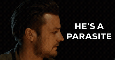 Close Up Man Saying He's A Parasite GIF