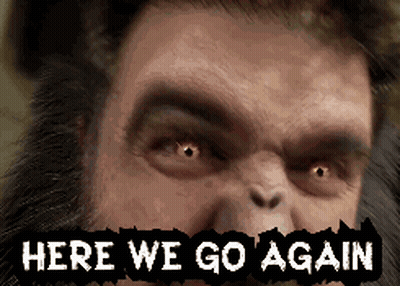 Close Up Man Saying Here We Go Again GIF
