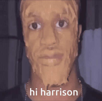 Close Up Man Saying Hi Harrison GIF
