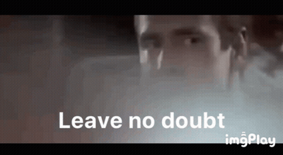 Close Up Man Saying Leave No Doubt GIF