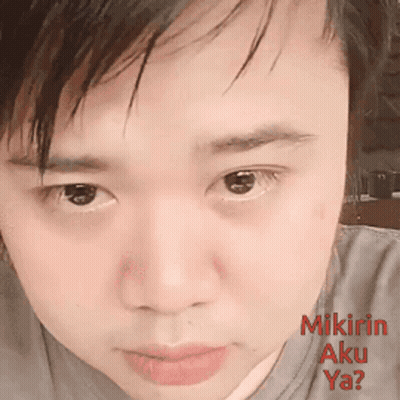 Close Up Man Saying Mikirin Aku Ya GIF