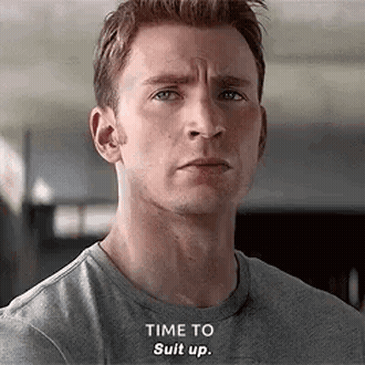 Close Up Man Saying Time To Suit Up GIF