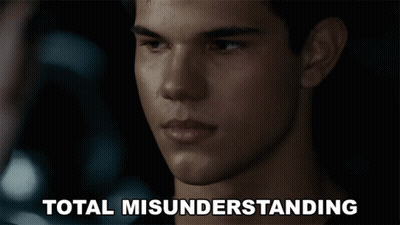 Close Up Man Saying Total Misunderstanding GIF