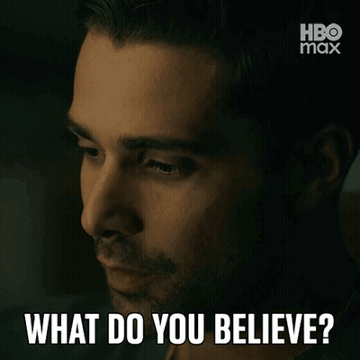 Close Up Man Saying What Do You Believe GIF