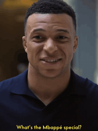 Close Up Man Saying What's The Mbappe Special GIF