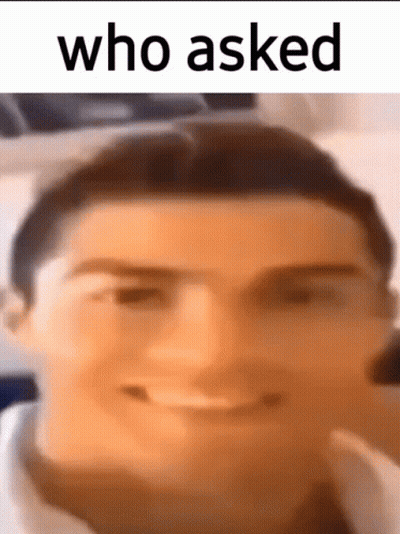 Close Up Man Saying Who Asked GIF