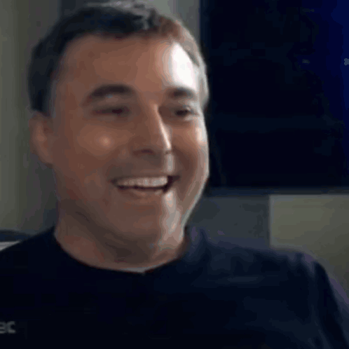 Close Up Man Smiling With Eyes Closed GIF