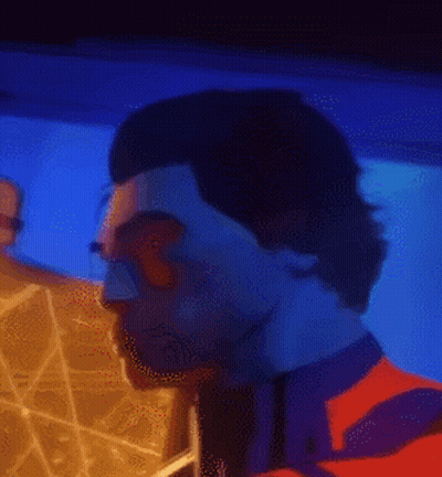 Close-Up Man Spiderverse GIF