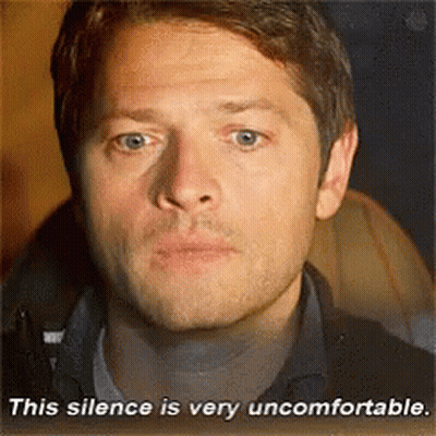 Close Up Man This Silence Is Very Uncomfortable GIF