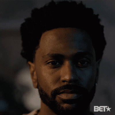 Close Up Man With Beta Logo GIF