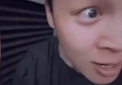 Close Up Man With Big Eye Looking At Camera GIF