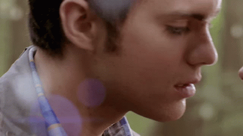 Close Up Man With Blue Shirt GIF