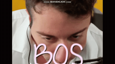 Close Up Man With Bos On Face GIF