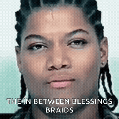 Close Up Man With Braids Saying The In Between Blessings Braids GIF