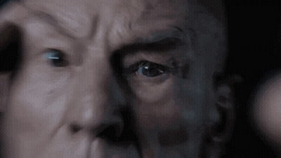 Close Up Man With Eyes Closed And Shadow GIF