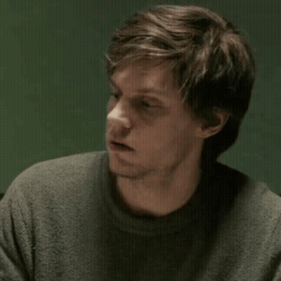 Close Up Man With Eyes Closed Green Background GIF