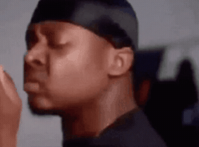 Close Up Man With Eyes Closed Wearing Black Headband GIF