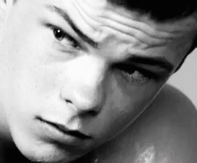 Close Up Man With Forehead Wrinkle GIF