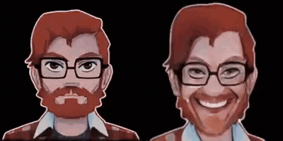 Close Up Man With Joker Smile Black And White GIF